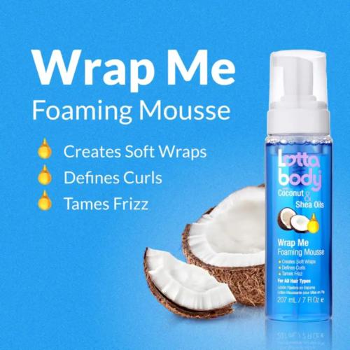 Lottabody Coconut & Shea Oils Wrap Me Foaming Mousse 7oz/207ml