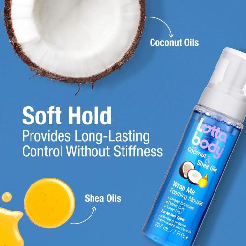 Lottabody Coconut & Shea Oils Wrap Me Foaming Mousse 7oz/207ml