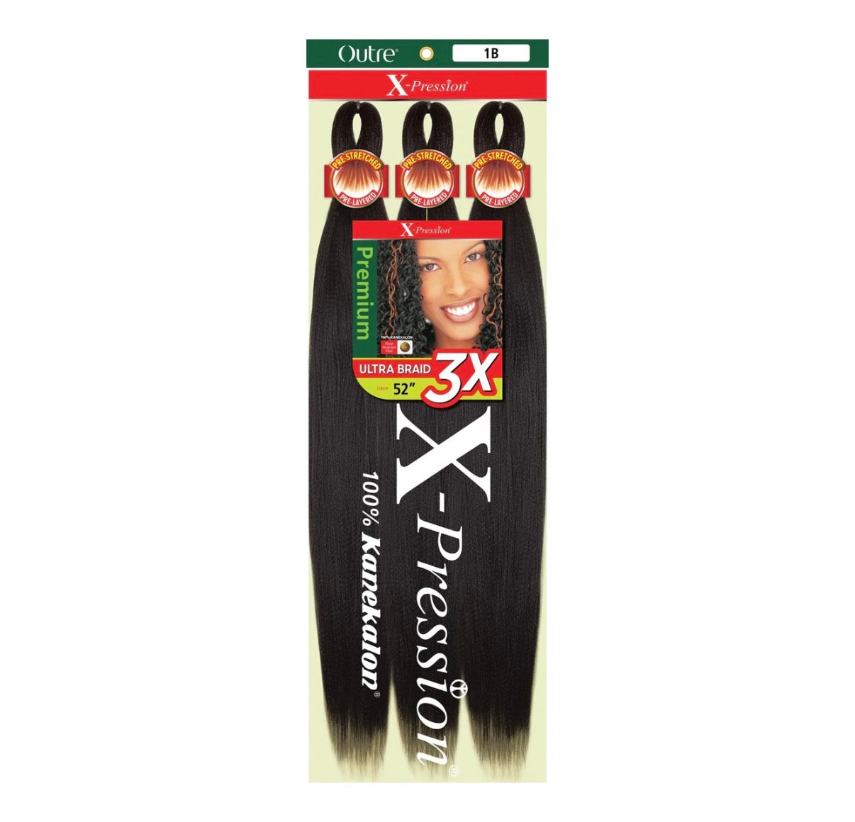 Outre X-Pression 3x Pre-Stretched Braiding Hair 52"