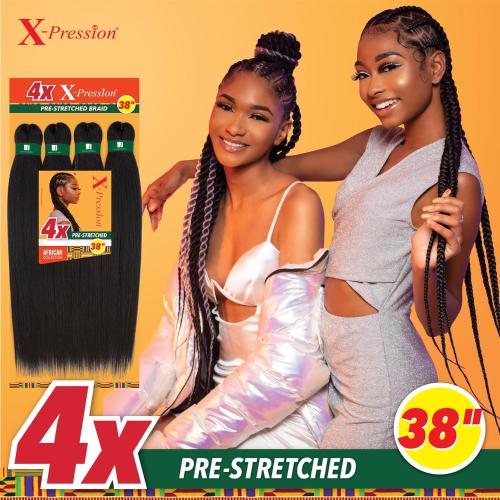 Sensationnel Braids X-Pression 4X Pre-Stretched Braid 38"