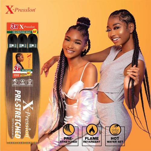 Sensationnel Braids X-Pression 3X Pre-Stretched Braid 58"